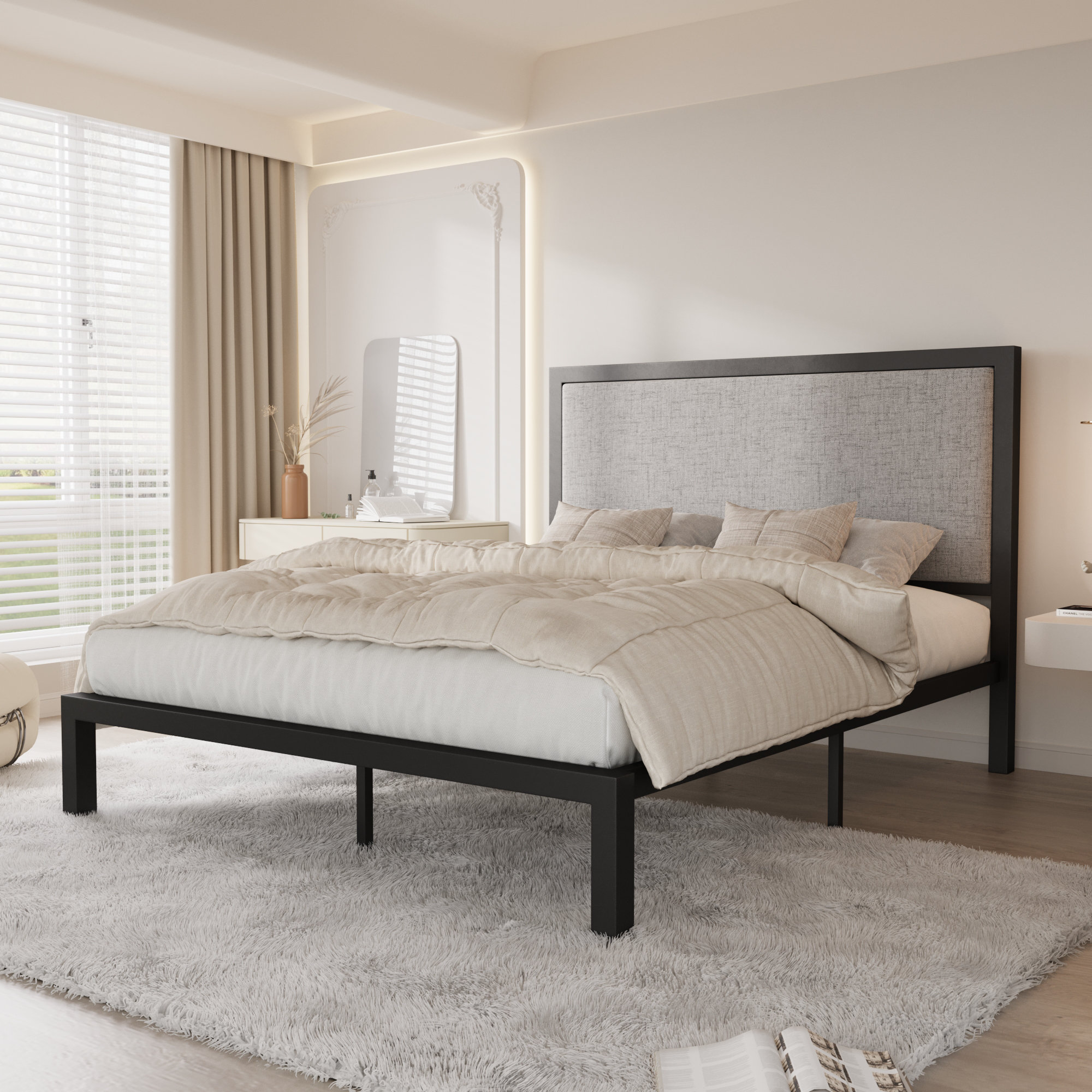 Latitude Run® Gillepsie Upholstered Panel Bed | Wayfair