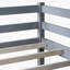 Natural Rubber Wood Triple Watsons Bunk Bed Featuring Two Built-In Ladders, Guardrails, And Detachable Design-1647144994