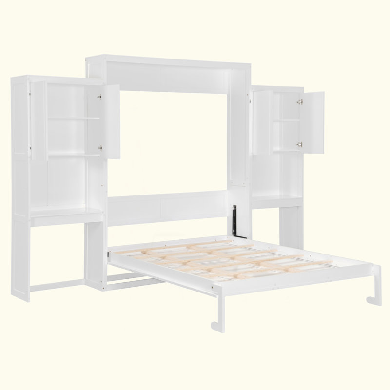 Lit escamotable avec bureau, coiffeuse et armoires Murphy