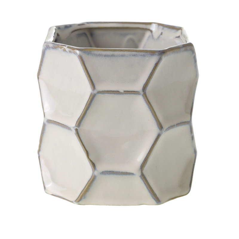 Pot à fleurs en céramique Jurea, H 5 po x l 5,25 po x P 5,25 po