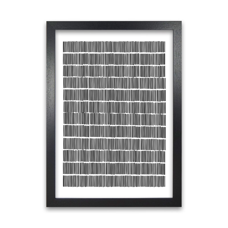 Black Lines Ultra Original - Print, Black Frame, 42cm H x 30cm W x 3cm D