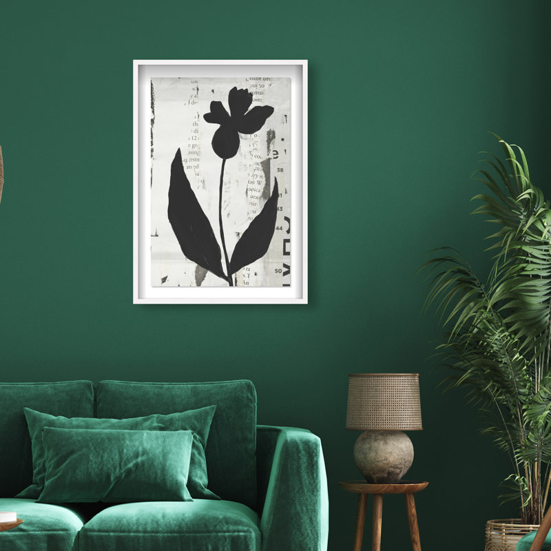 Single Orchid Print by Oliver Gal, 55.5"H x 37.5"W, White Shadowbox