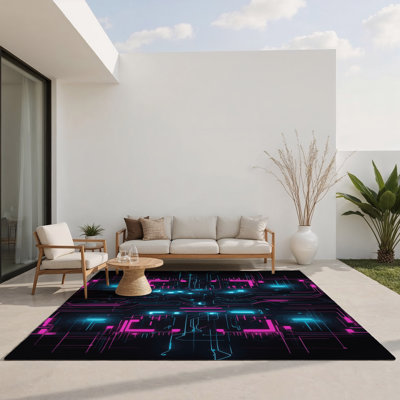 Electric Ripple Indoor And Outdoor Area Rug