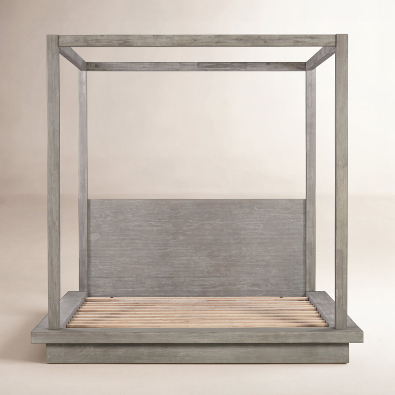 Monae Solid Wood Panel Bed, Full