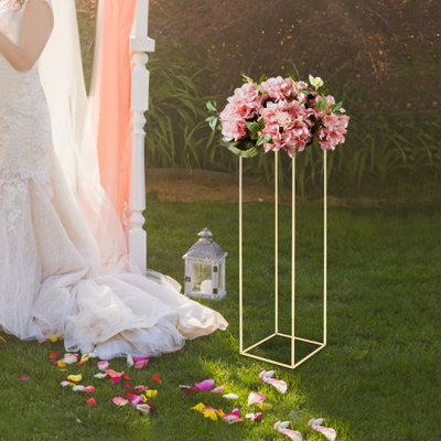 Metal Column Flower Stand