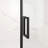 56-60" W X 72" H Semi-Frameless Sliding Shower Door, 5/16"(8Mm) Clear SCGG Tempered Glass, Matte Black Finish, Cut Adjustable Width 4"