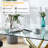 Glass Top Metal Base Dining Table-82263823