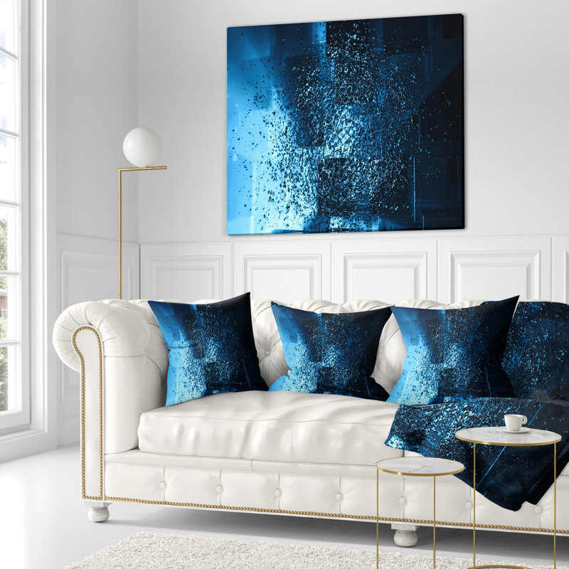 Coussin décoratif 3d à peinture fractale, 16 po x 1 po, Coussin décoratif