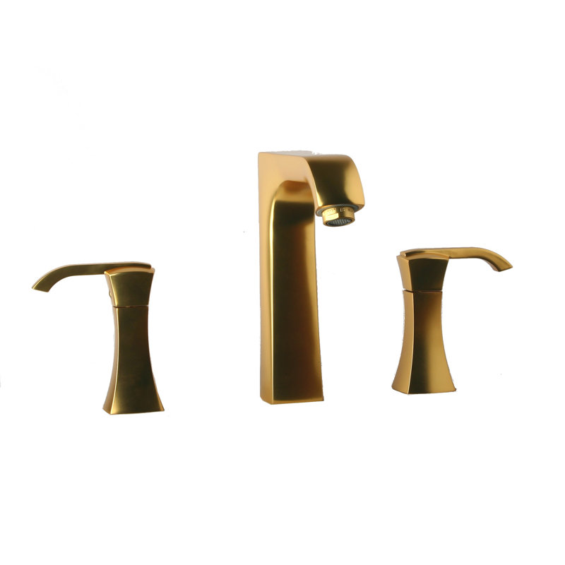 Lady 2-handle Bathroom Faucet with Drain Assembly, Brushed Nickel