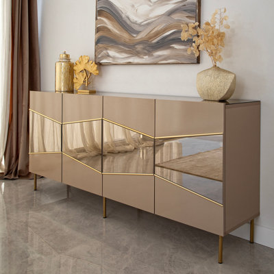 Console à miroir 70,9 po