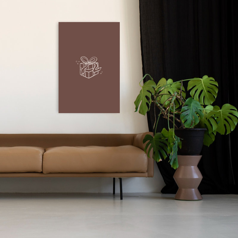 Impression d'art mural paysage festif, paysage abstrait minimaliste, H 48 po x l 32 po