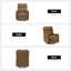 Fauteuil inclinable manuel pivotant en cuir véritable Chikako-78550777
