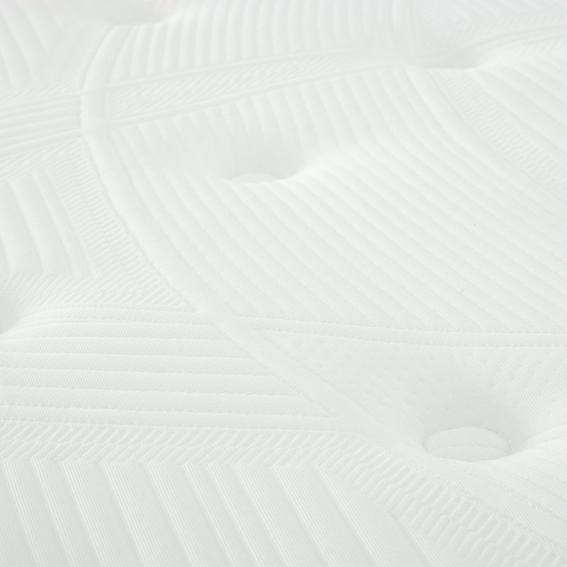 Grand matelas hybride à ressorts ensachés dans une boîte, matelas moelleux en mousse viscoélastique gélifiée Euro