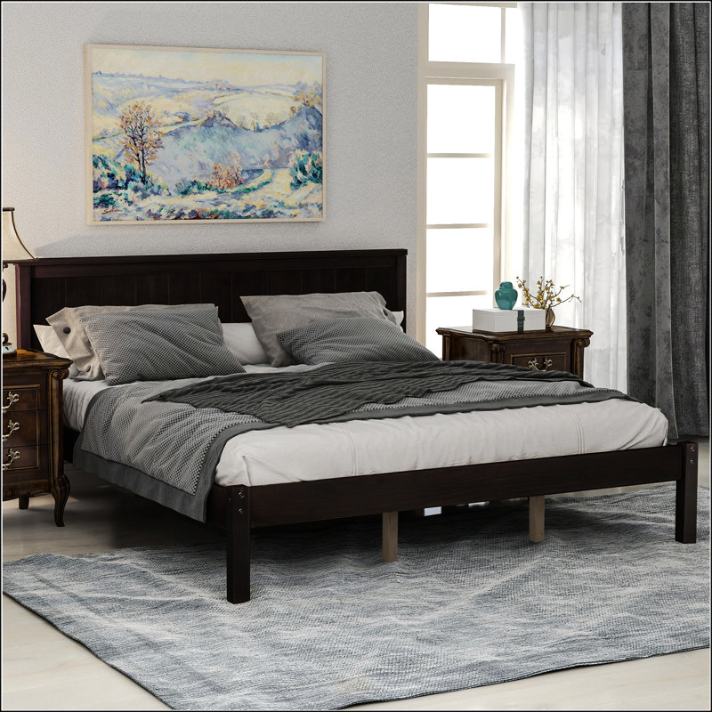 Platform Bed Frame With Headboard