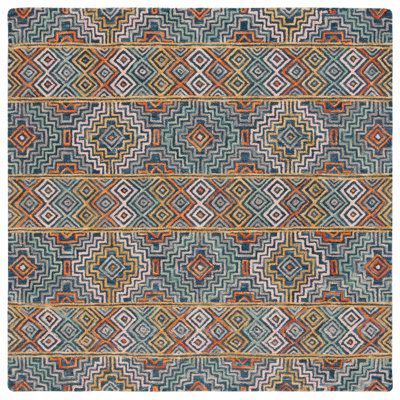 Deyoung Hand Tufted Cotton Geometric Rug