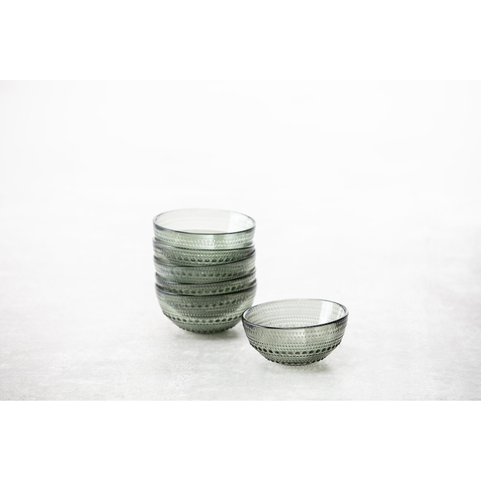 Fortessa Jupiter Vintage Glassware All Purpose Bowl, Smoke Gray