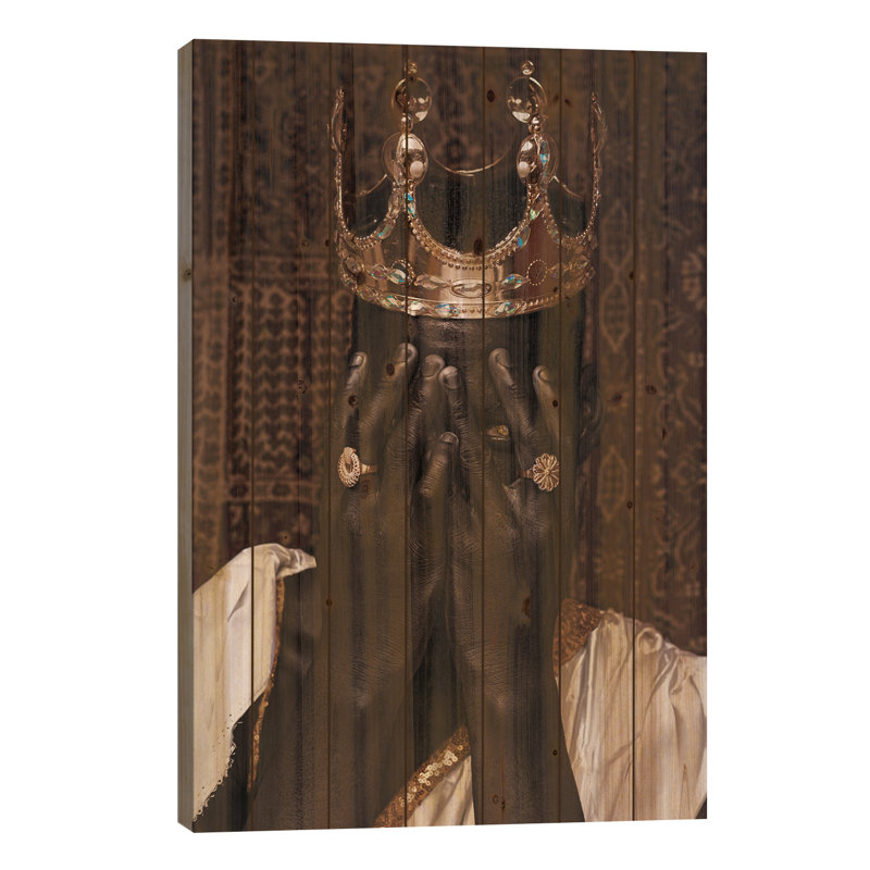 Kya Black King - sans cadre sur bois