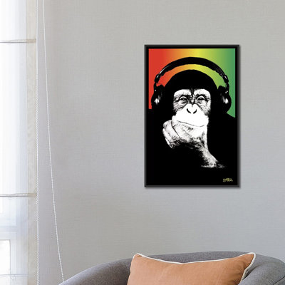 " Monkey Headphones Rasta I "