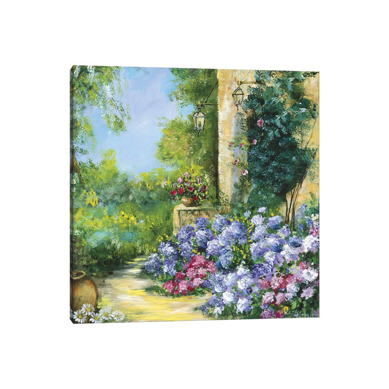 Judith's Garden 1 Piece Wrapped Canvas Wall Art, 93.98 cm H x 93.98 cm W x 1.91 cm D
