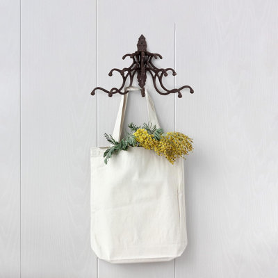 Antique cast iron wall hook
