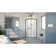 38'' W x 38'' D x 78'' H Semi-Frameless Round Shower Enclosure