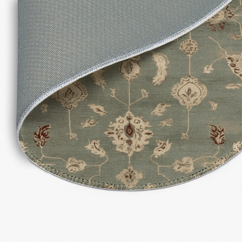 Tapis intérieur et extérieur brun Overdyed, Rond 5 pi