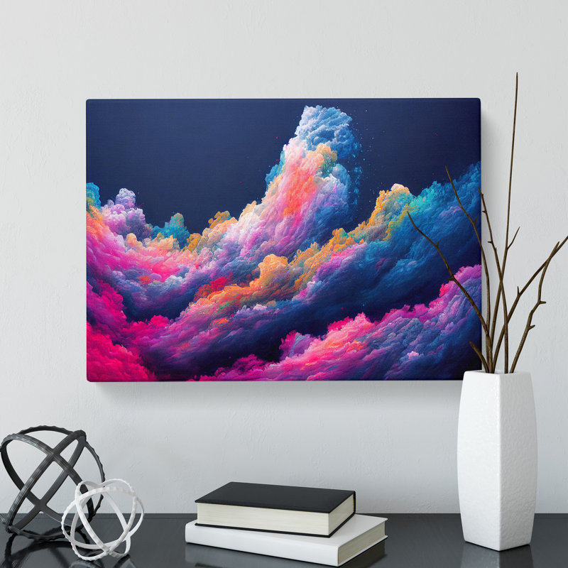 Painted Cosmos Vol.4 - Wrapped Canvas, 35cm H x 50cm W x 3cm D