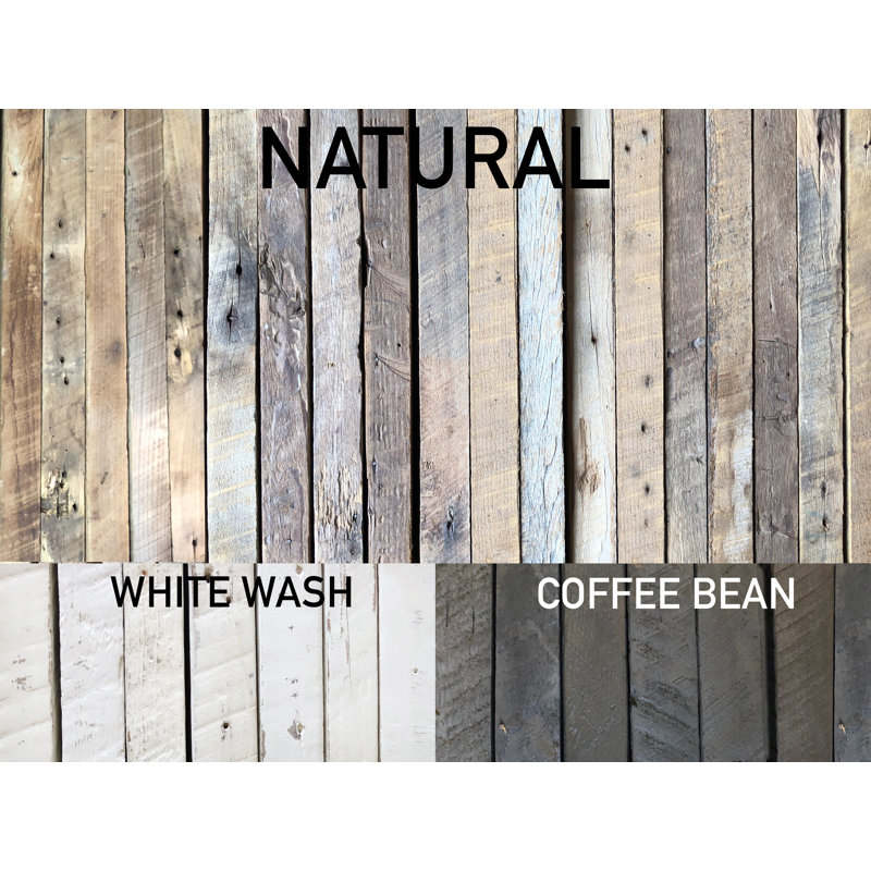 Tablette décorative en bois massif 2 pièces Brennon, Fève de café, H 2 po x l 30 po x P 7 po