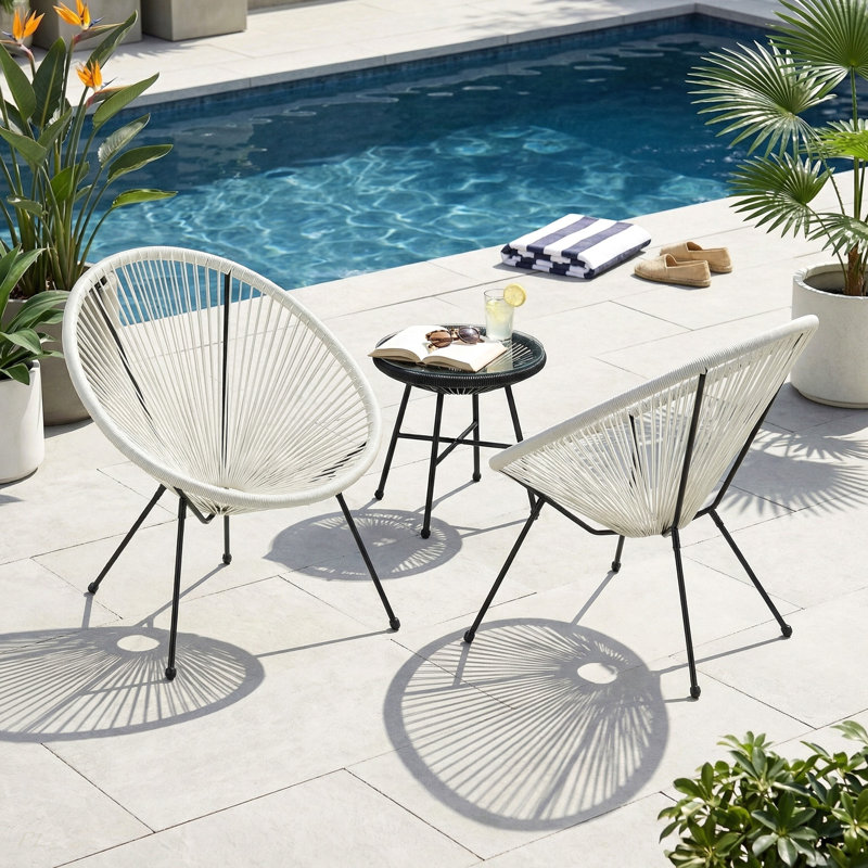 Chaise Anson (ensemble de 2) - Blanc