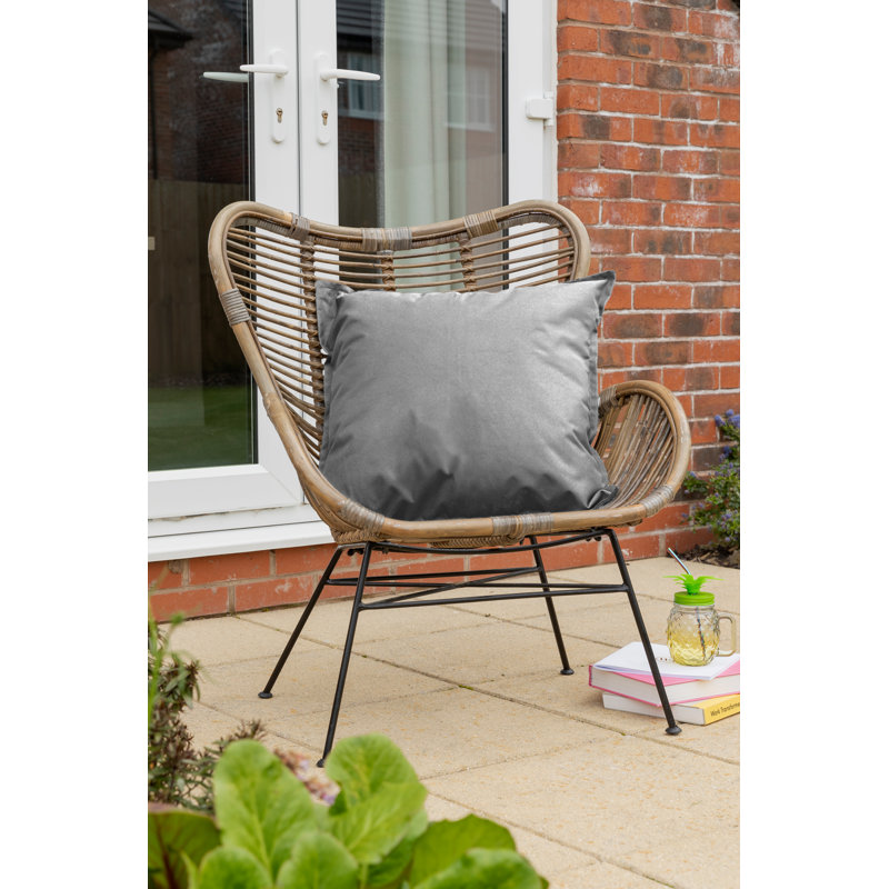 Indoor / Outdoor Square Cushion, Brown, Square 45cm