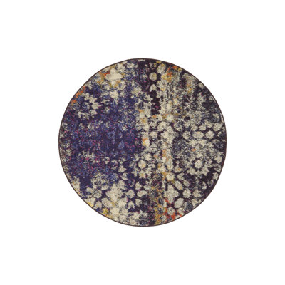 Dimonetta Washable Abstract Indoor Rug
