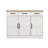 Farmhouse Buffet Cabinet Storage Sideboard With 3 Drawers And 3 Doors For Dining Living Room Kitchen Cupboard-White