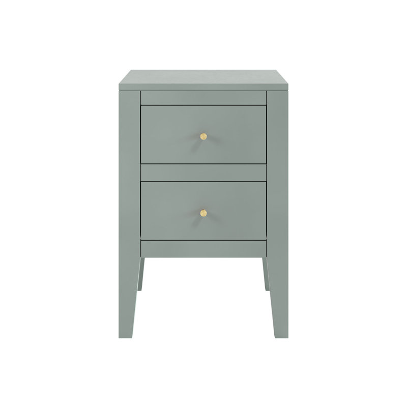 Owens 40cm W Solid + Manufactured Wood Bedside Table