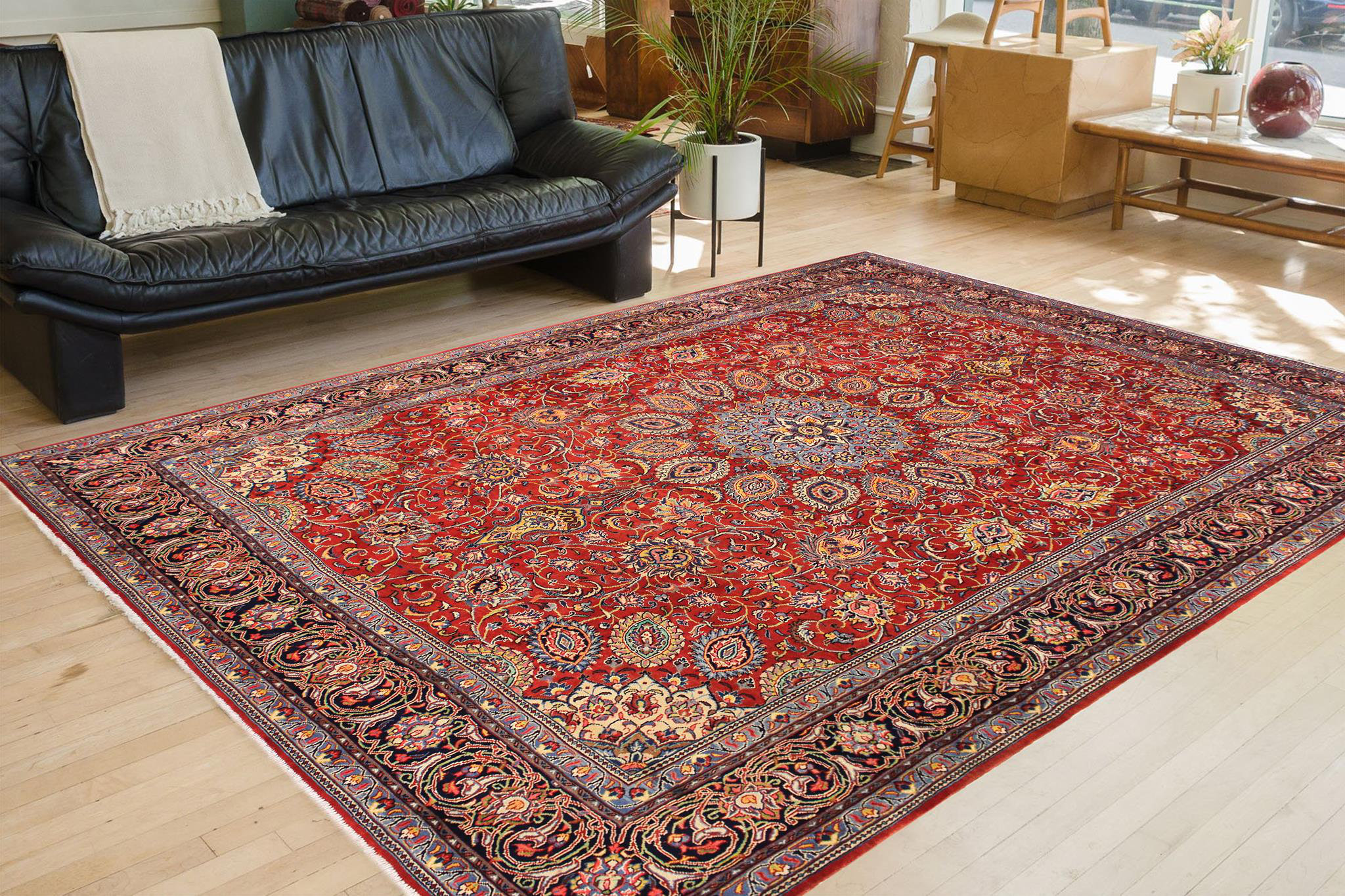 Astoria Grand Paramus Oriental Handmade Rectangle 9'9