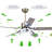 Malicai Ceiling Fan with LED Lights-733493114