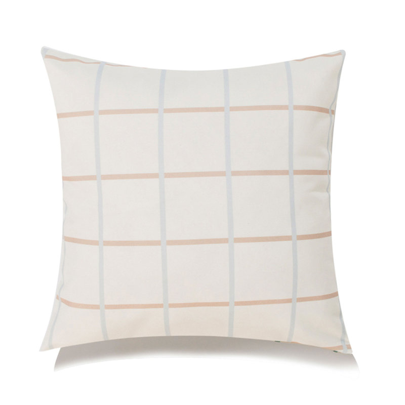 Coussin Michael Penney, Polyester/ Bourre en polyester, Bleu/brun