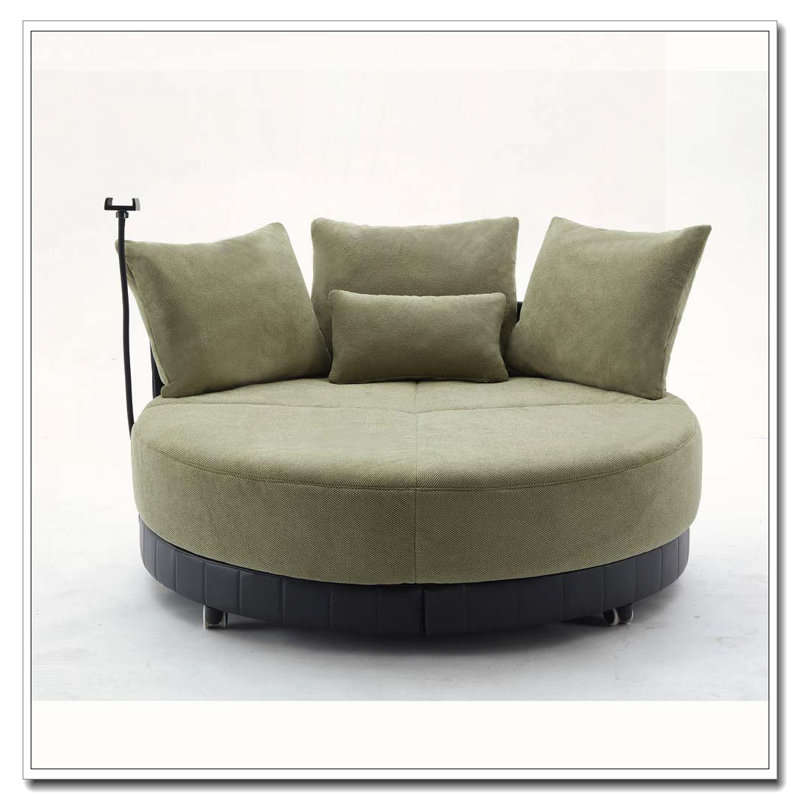 52.75'' Oversized Round Swivel Chair,360° Swivel Chair, Green