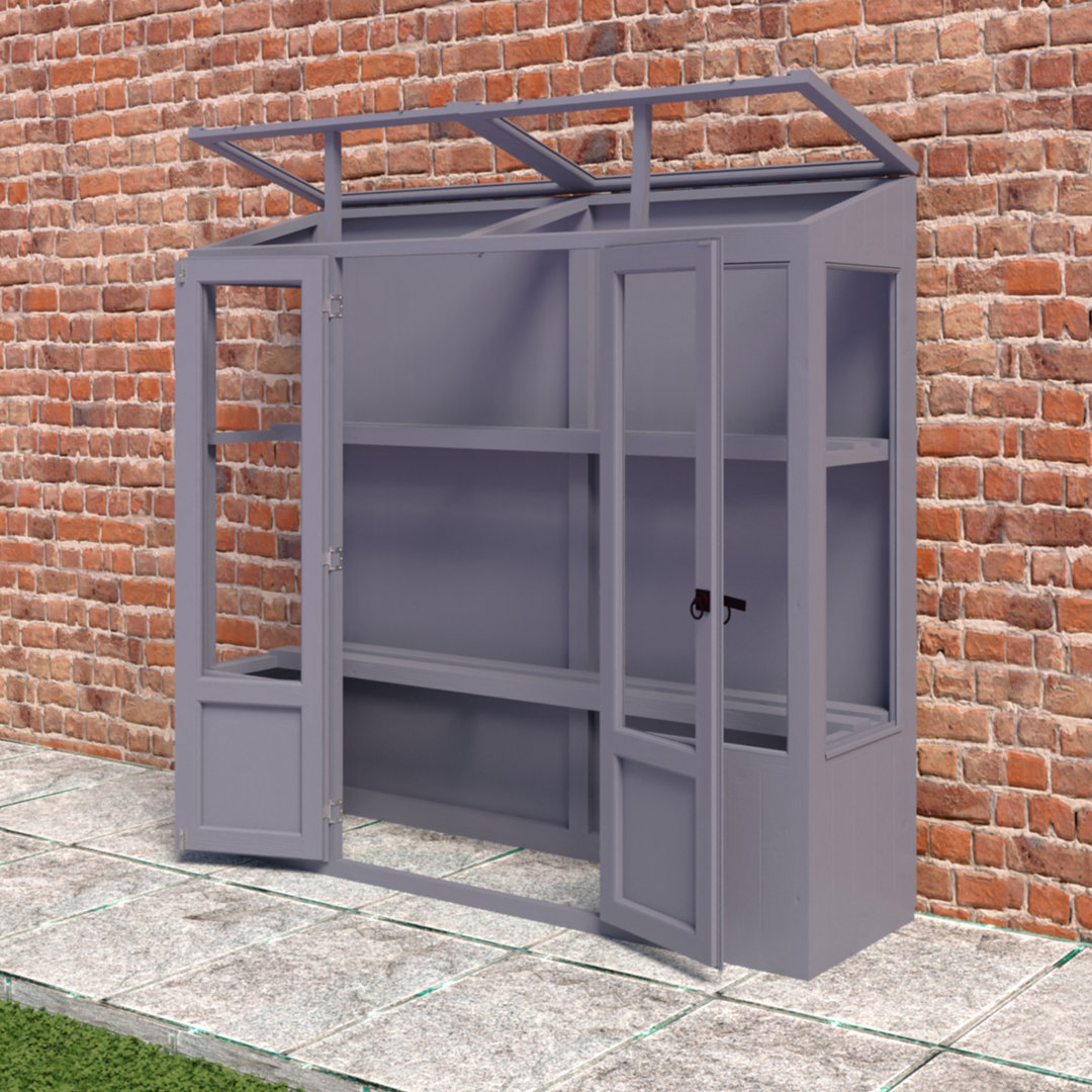 Holme 7 ft x 3 ft Painted Greenhouse
