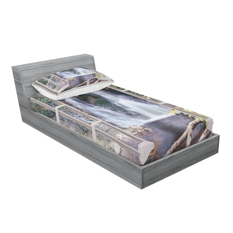 Microfiber Sheet Set, Twin Sheet Set with Fitted Sheet