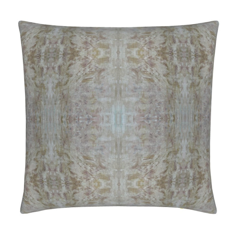 The Gardens Pillow Cover & Insert, 22"H x 22"W, Bronze Iris Abstract, Square