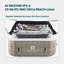 RELXTIME 130 - Jet Polyvinyl Chloride (PVC) Square Inflatable Hot Tub in Beige