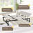 Multi Functional Adjustable Bed Frame with Tilting Headboard and Footboard ,Wireless Remote Control Zero ,Gravity Experience, Silent Motor Drive, Comfortable and Fashionable-578325438