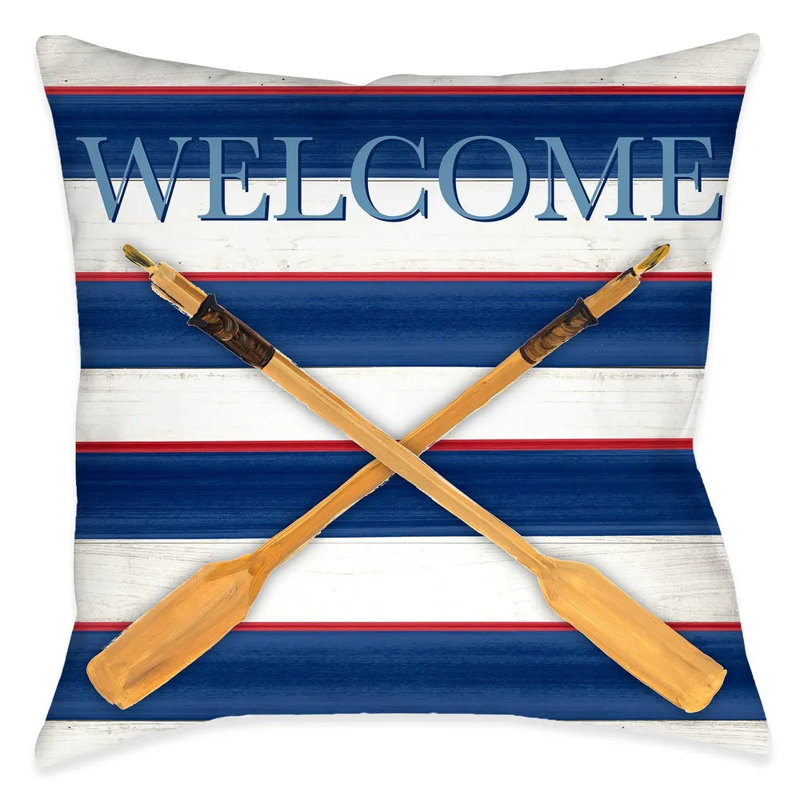 Coussin en polyester Welcome Oars