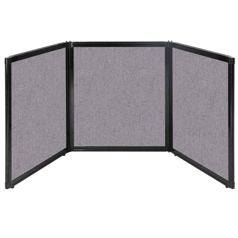 Versare Tabletop Booth Display, Cloud Gray, 36" x 99"
