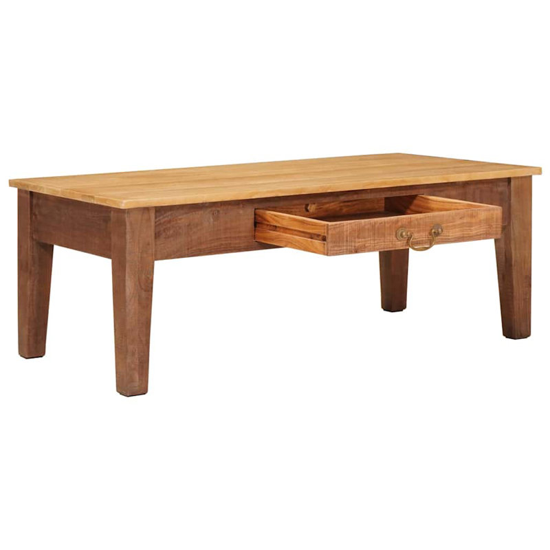 Solid Wood Coffee Table with Storage