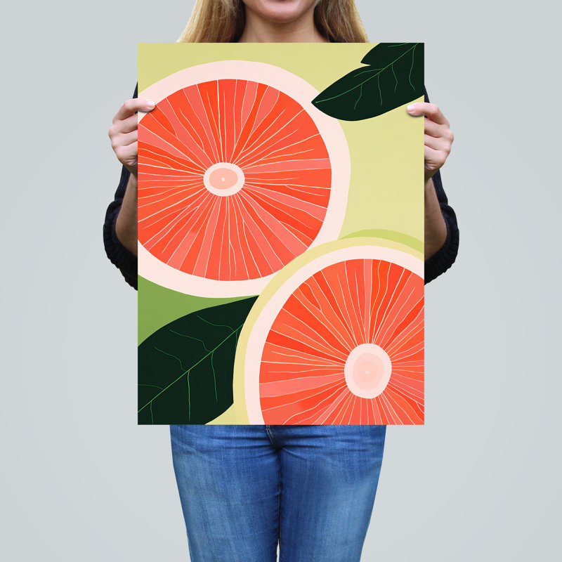 Wall Art Print Guava In Java Fruit Orange Kitchen Living Room