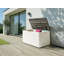 17 Stories 116 cm W 420 L Water Resistant Lockable Storage Bench Deck Box-967537414