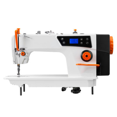Industrial Lockstitch Sewing Machine with 550W Servo Motor, Heavy Duty Upholstery Table & Stand