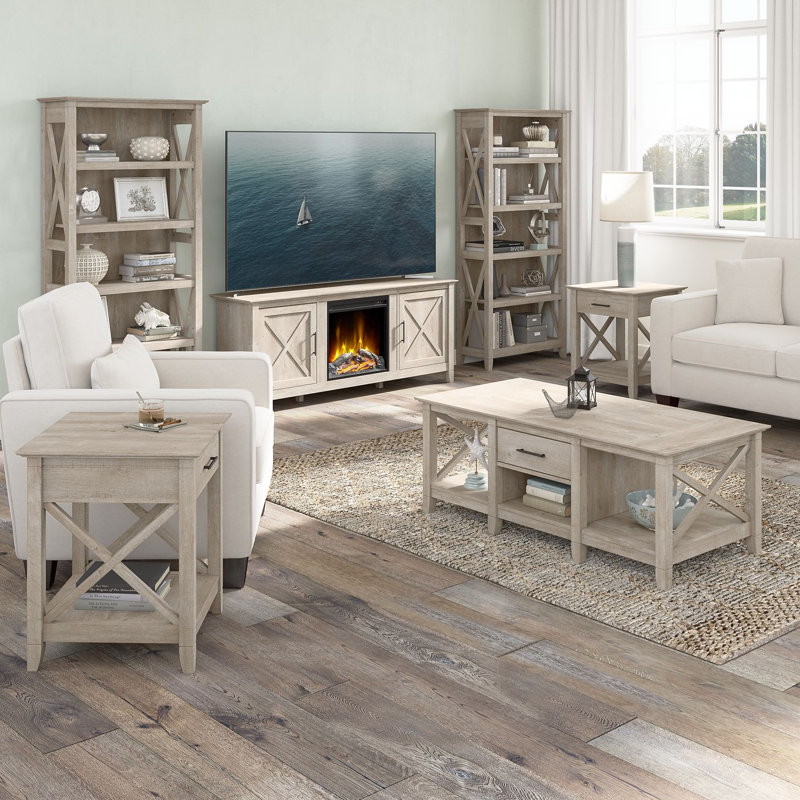 Ensemble de tables basses 4 pièces Veda, Cape Cod gris