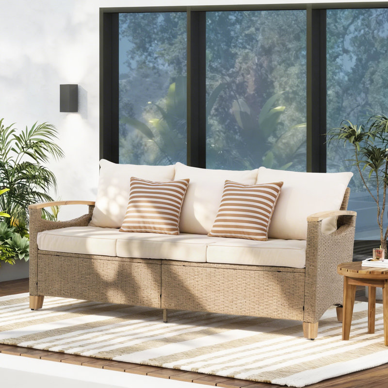Outdoor Patio Sofa With Cushions